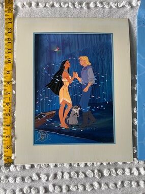Pocahontas & John Smith 1995 Collectible Lithograph